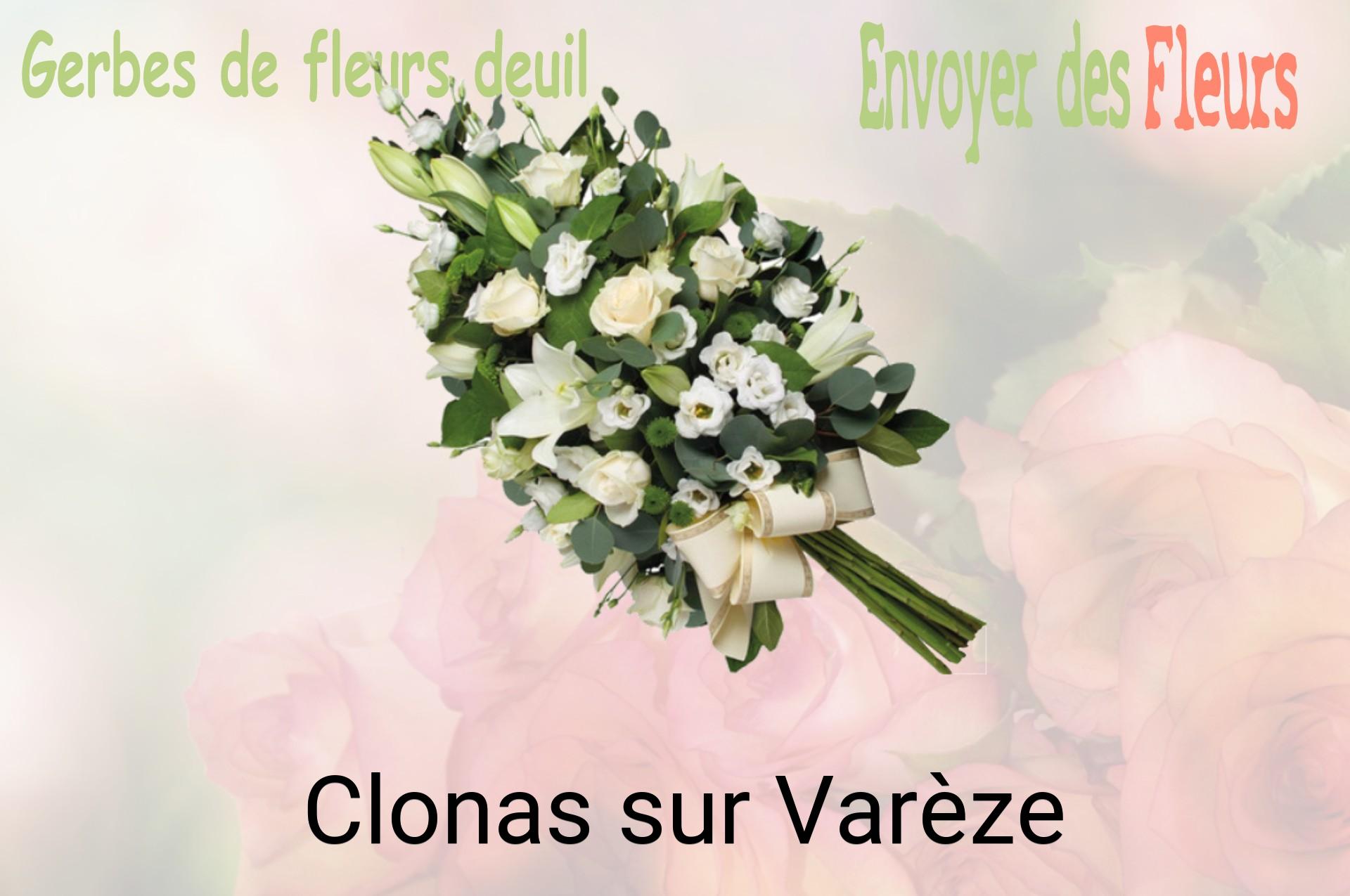 Gerbe de fleurs de deuil livrée à Clonas-sur-Varèze